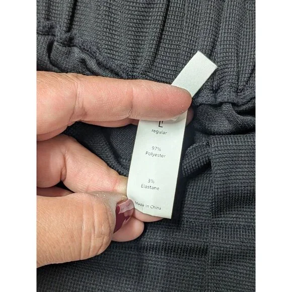 Halara Wide Leg Pleated Trousers Women Size L Pull On Pants Minimalist Stretch - Picture 12 of 12